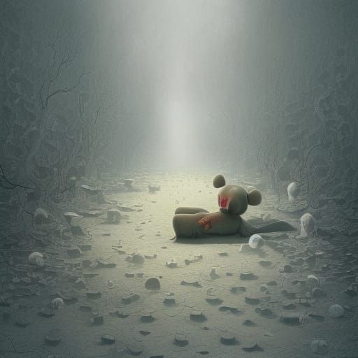 Heart's Secrets: Surreal Hyperdetailed Photo