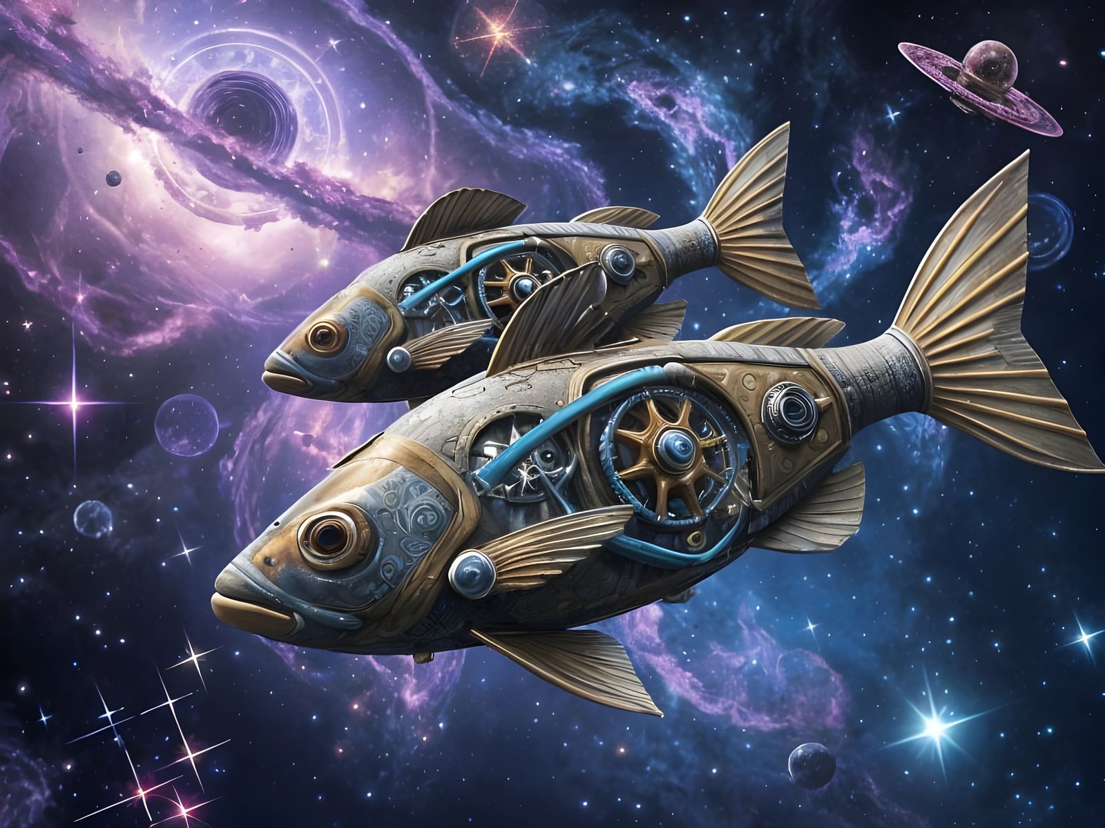 Clockwork Cosmos: Pisces Reimagined