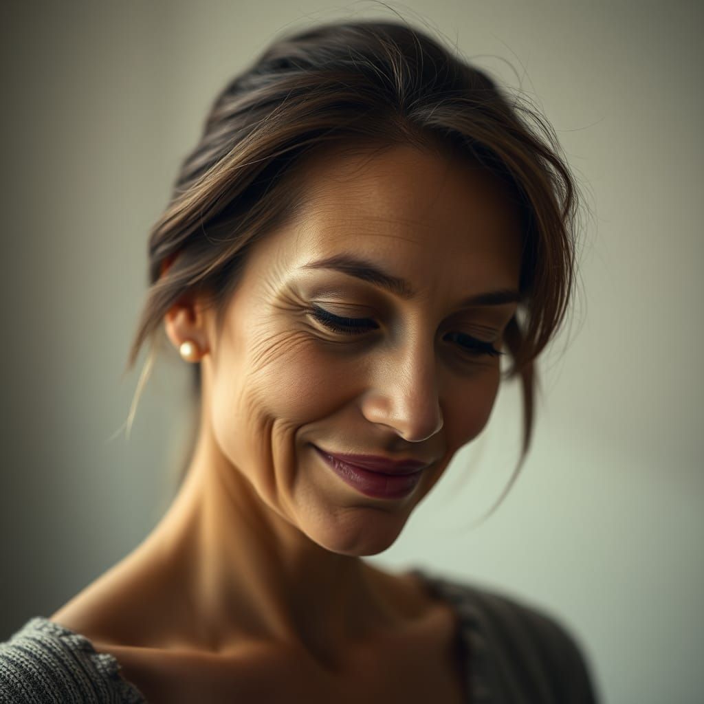 Portrait of a Beautiful Woman in Realistic Style