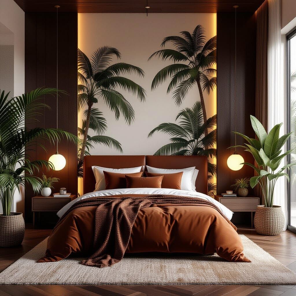 Luxurious Chocolate Bar Inspired Bedroom Retreat