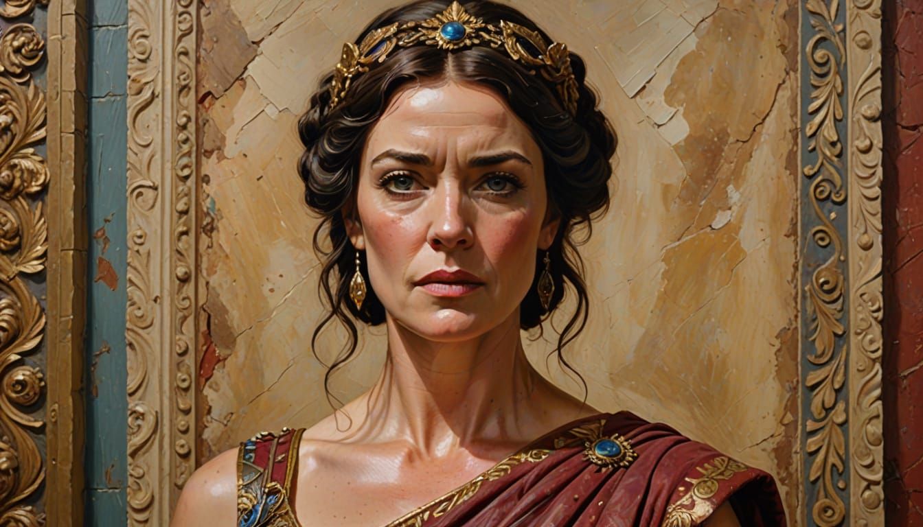 Spartacus Actress Hannah Mangan Lawrence as Ancient Roman No...