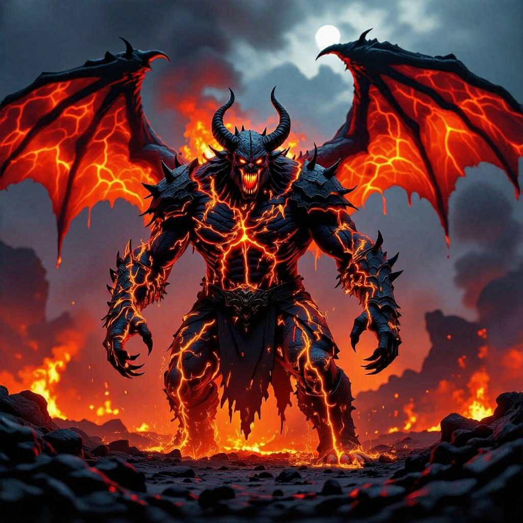 Terrifying Lava Demon of Molten Fury