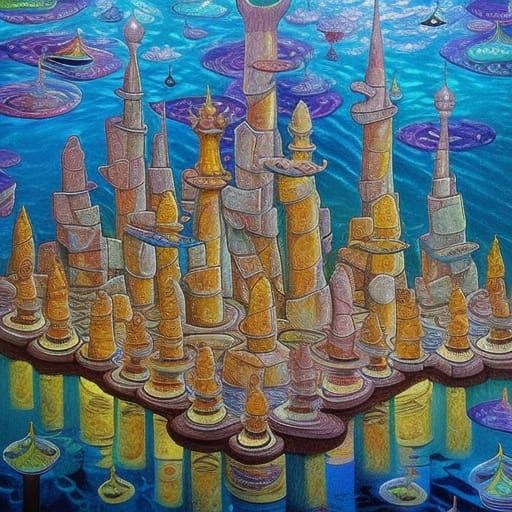 underwater chess castle
