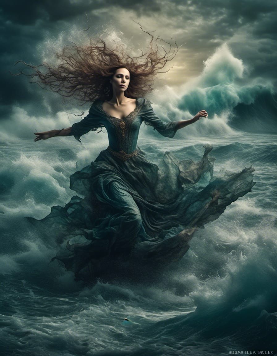 Mystical Sea Witch Creates a Turbulent Sea