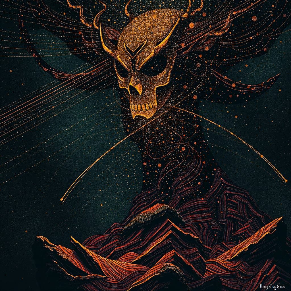 Inner Turmoil in Mysterious Landscape