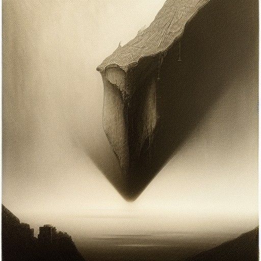 Eerie Watcher in Dark Surrealist Style