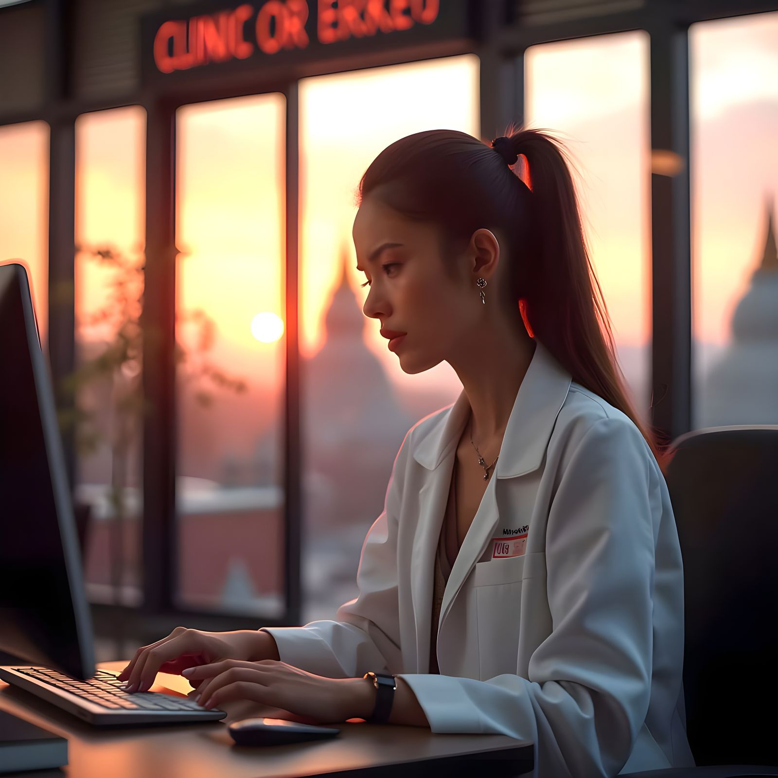 Nepali Clinic Owner Amidst Heritage and Tech