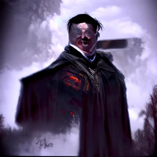 Sinister Historical Portrait in Dark, Dramatic Style