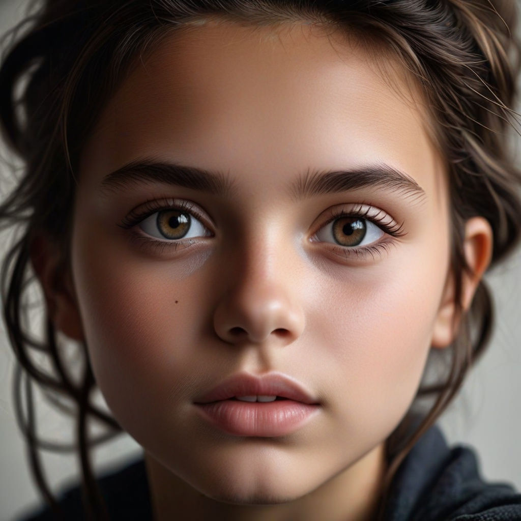 Evocative Portrait of Grief in Somber Light