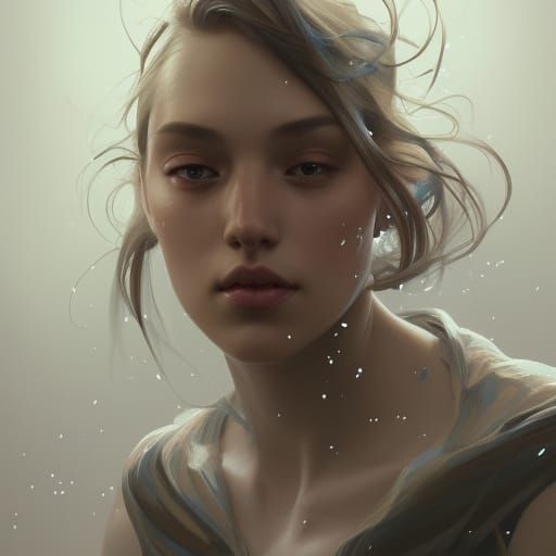 Surreal Portrait in Hyperdetailed Style