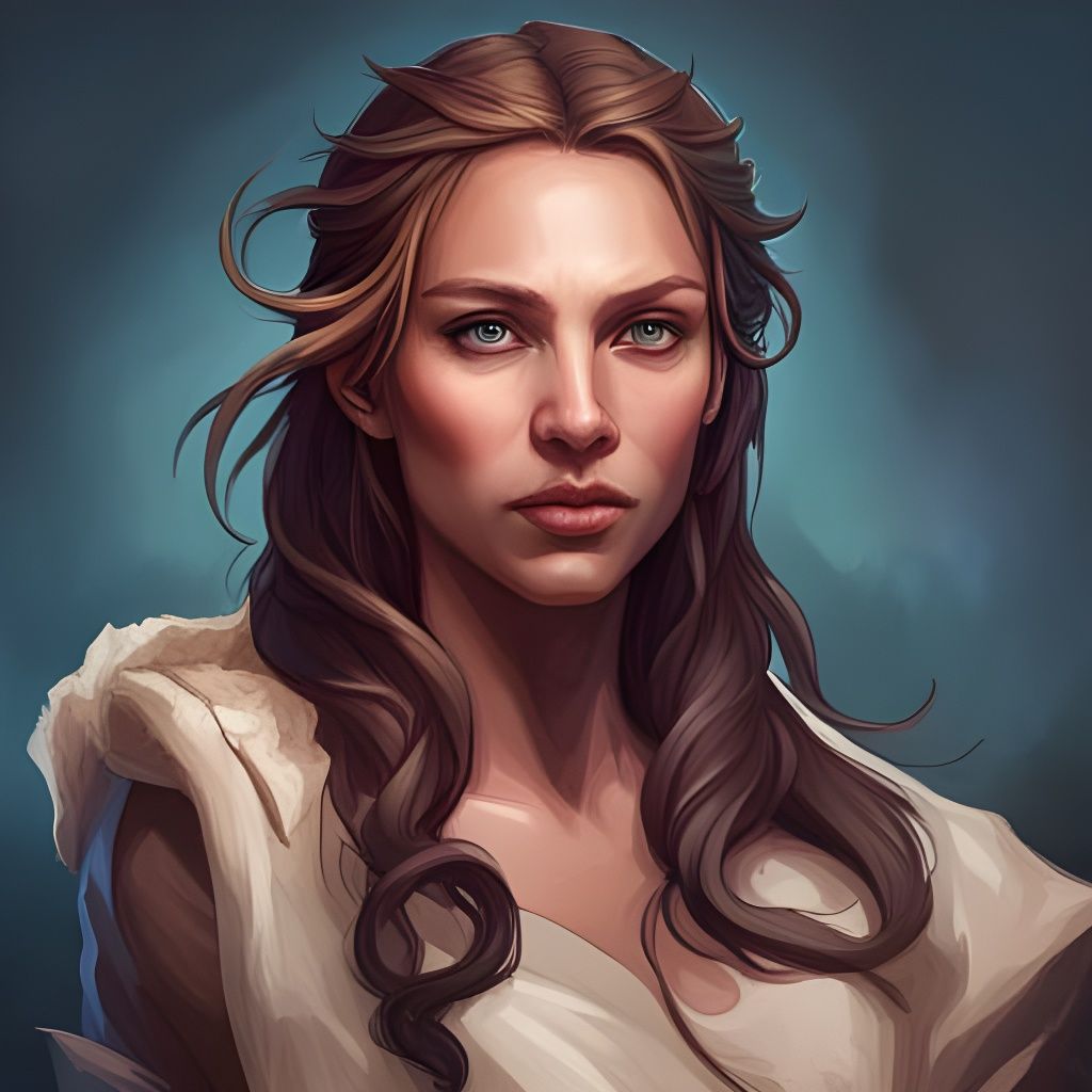 Mythical Medieval Creature Portrait in Ethereal Style