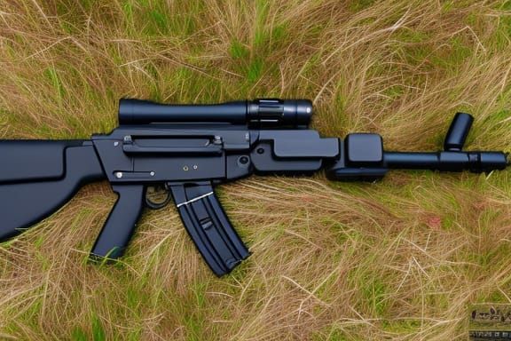 AK-47 SVD Hybrid Rifle: 4K Realistic Photography