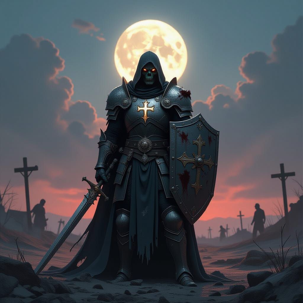 Zombie Paladin on Desolate Battlefield