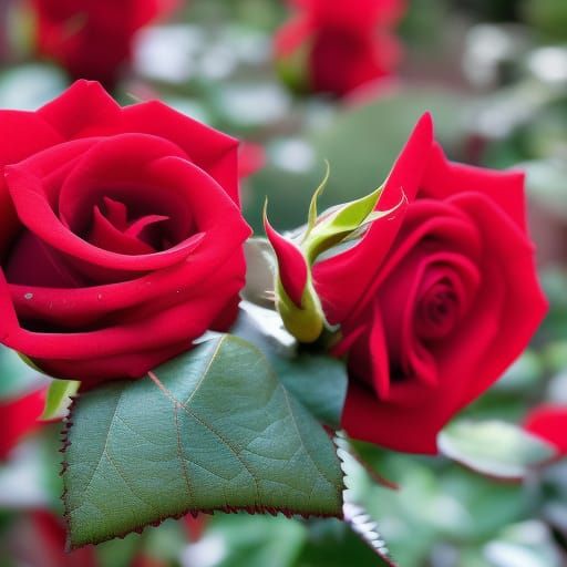 rose garden full thorns