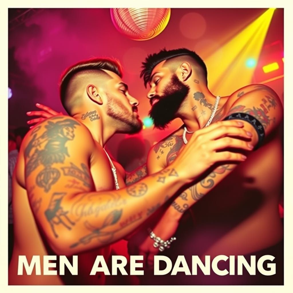 Men Are Dancing: Vibrant Gay Nightclub Album Cover