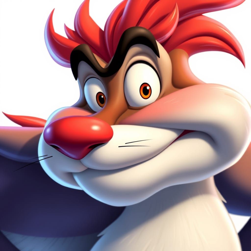 Vibrant Cartoon Character Art in Classic Animation Style