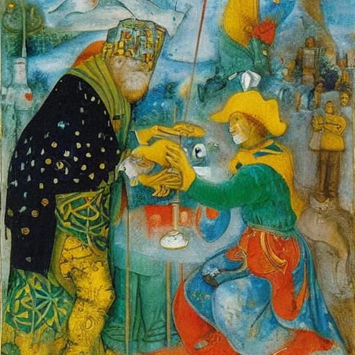 Surreal Fortune Telling Inspired by van Eyck and Chagall