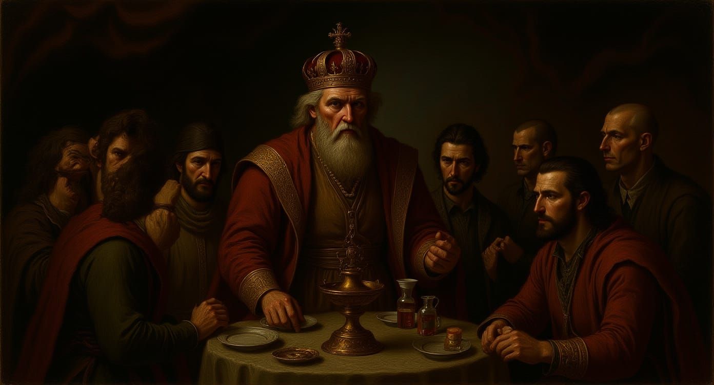 Dante and Virgil in the Underworld: Traitors' Circle