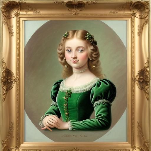 Beautiful Princess with Roses and Mirror Reflection