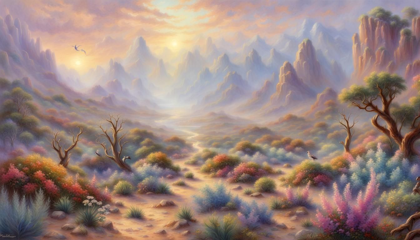 Desert mega flora and fauna