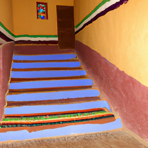 Saudi Arabian interior of a tribal house