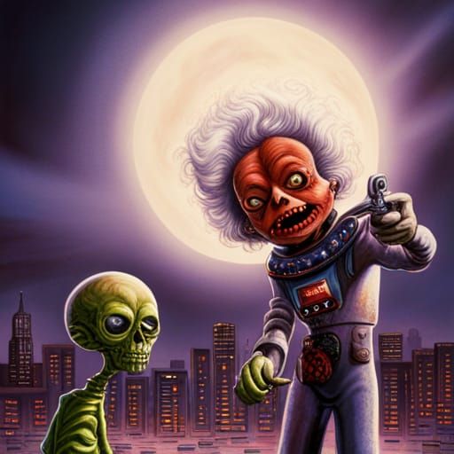 Mars Attacks Alfred E. Neuman: Mad Magazine Cover