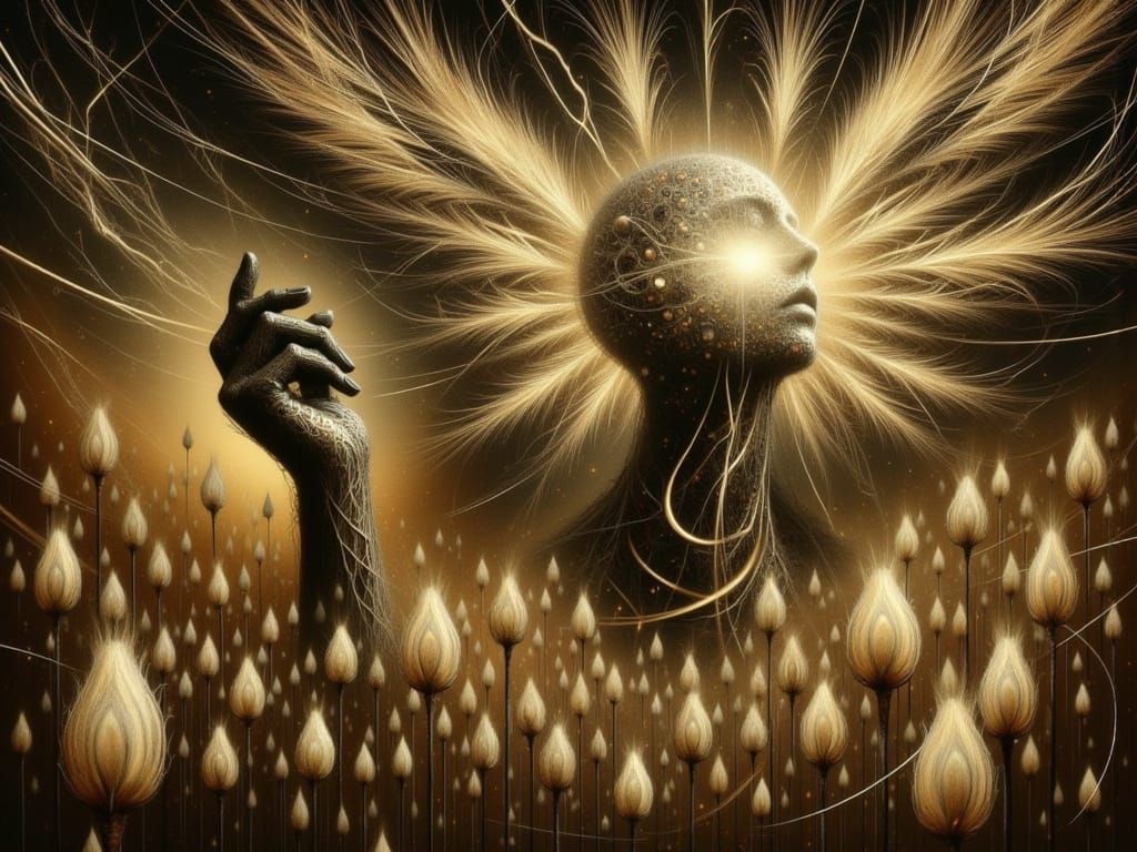 Empowered Women in a Dreamlike Abyss