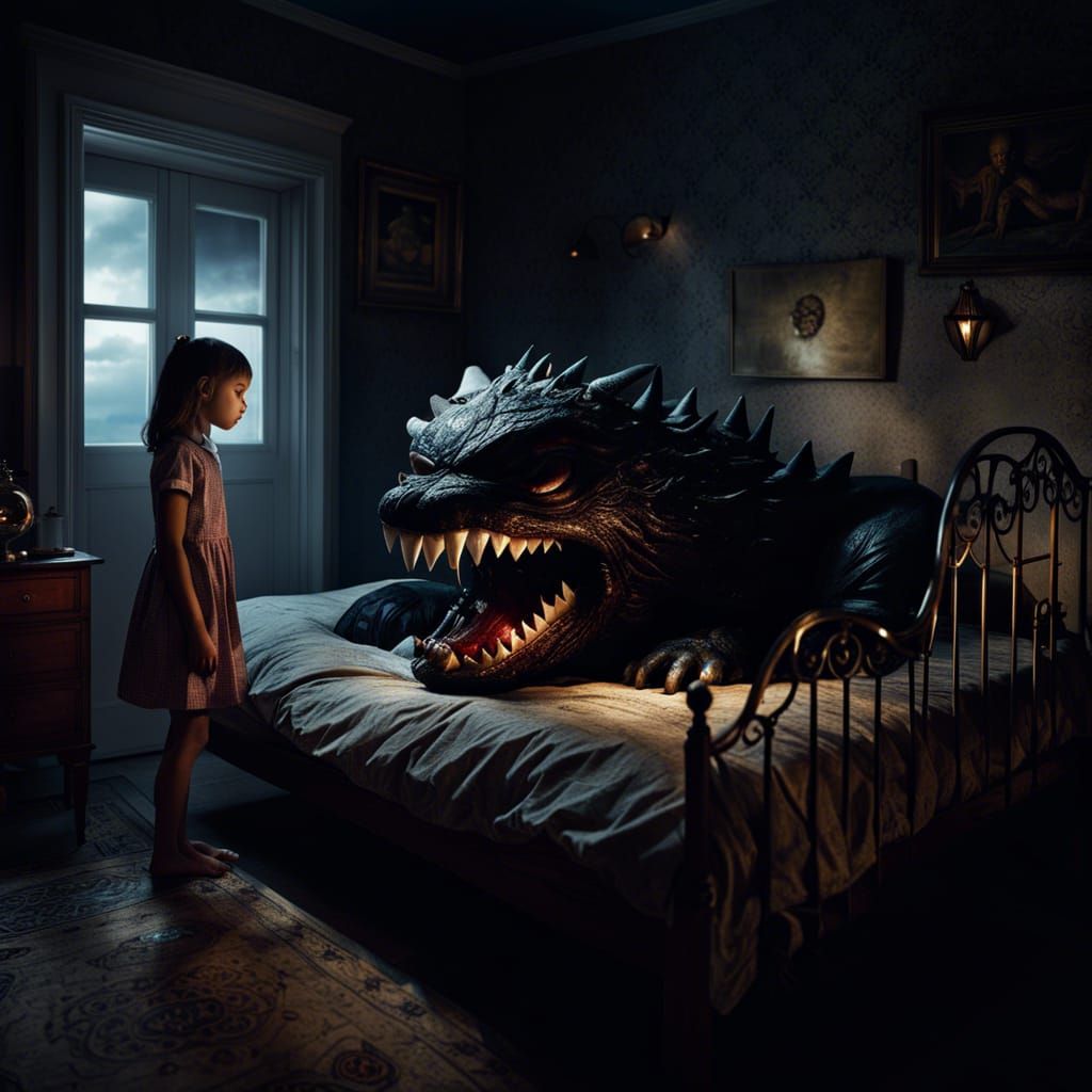 There's a monster in the bed and I can't even move!