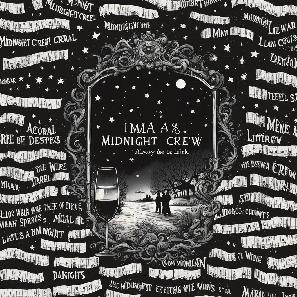 Vintage Sheet Music Lyrics: Midnight Crew