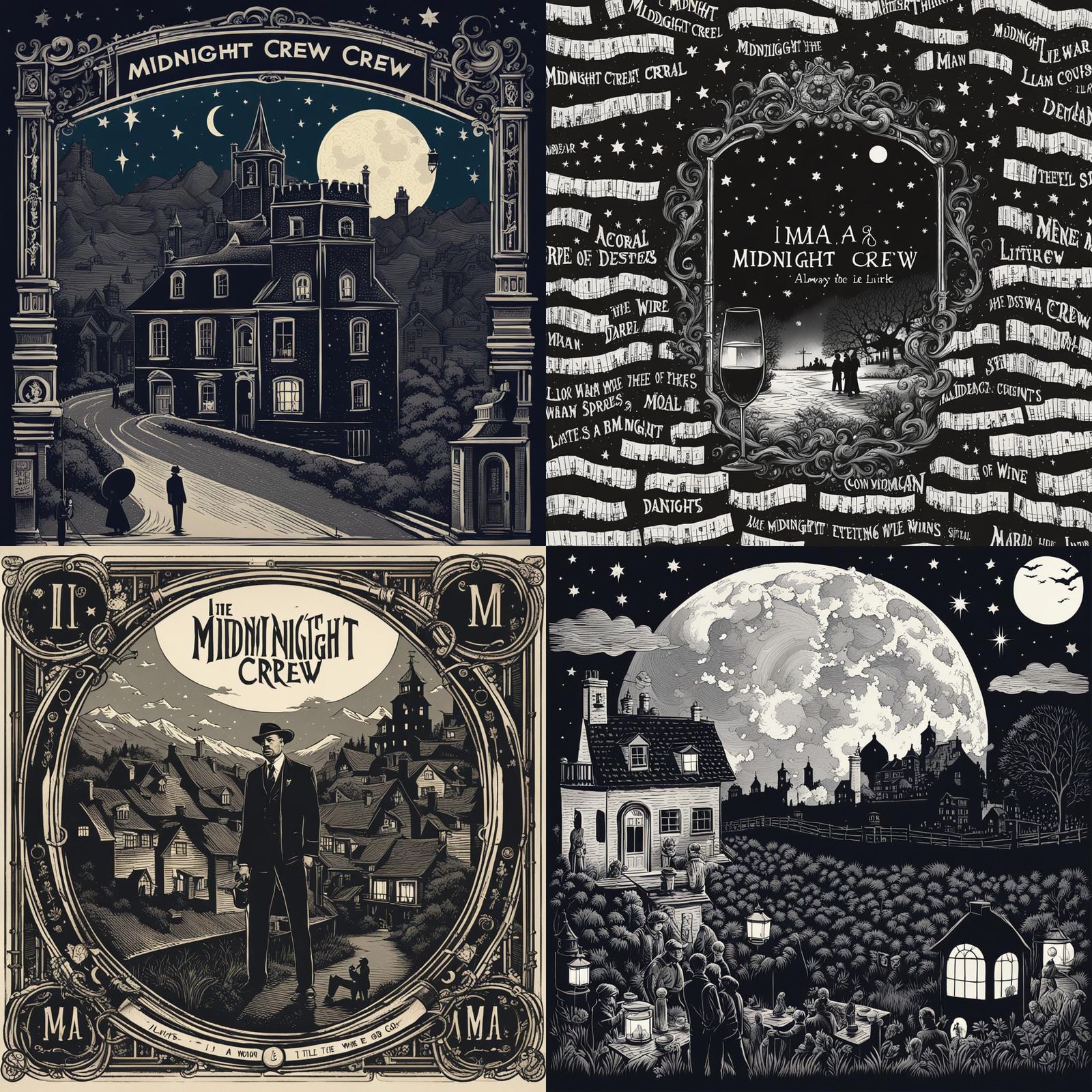 Midnight Crew: A Vintage Nightlife Scene