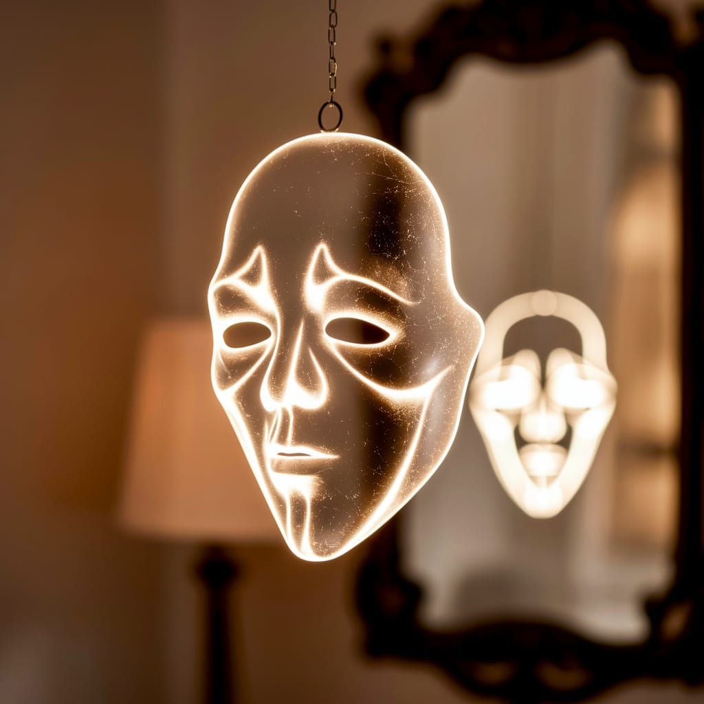 Ethereal Ghost Glow Mask in Suspended Animation