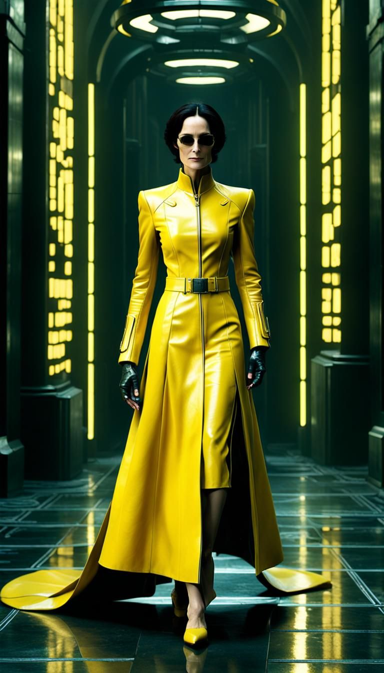 Trinity in Yellow: A Matrix Inspired Graffiti Art