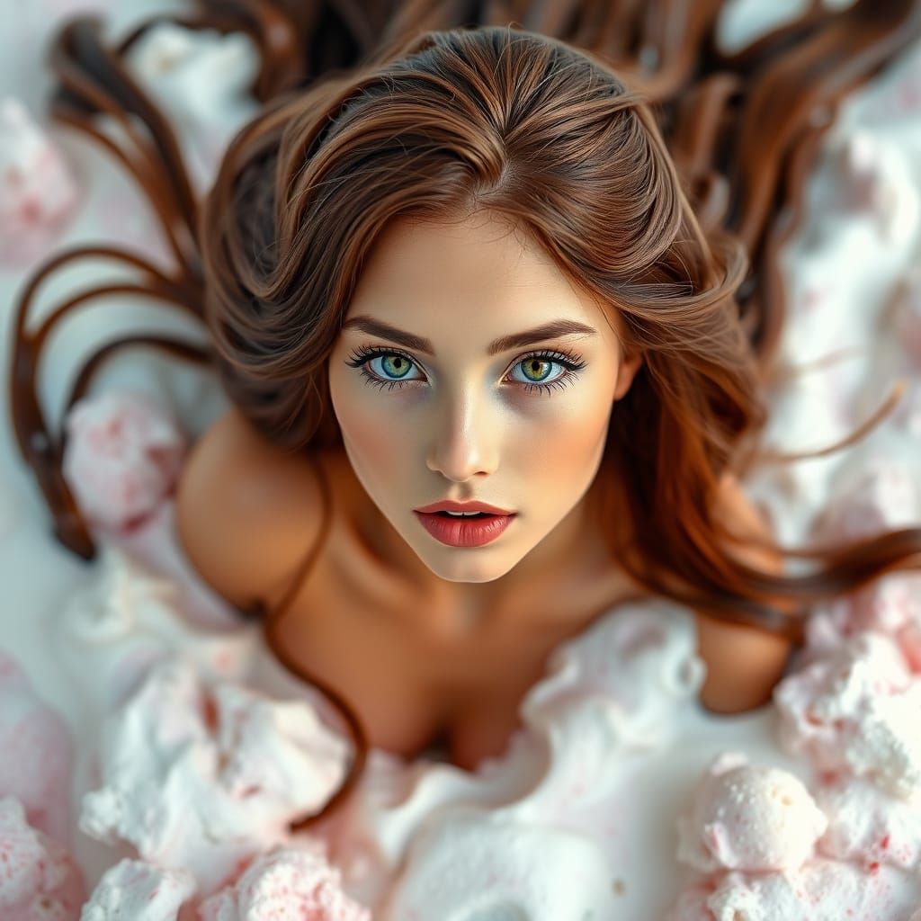 Mermaid in a Sea of Ice Cream: Professional Photography