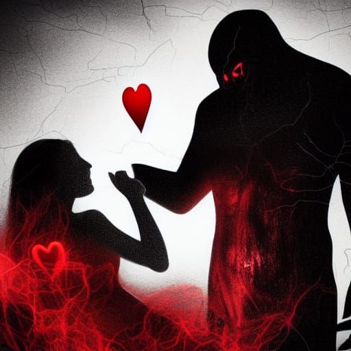 Soul Offering to a Money God in Dark Fantasy Style