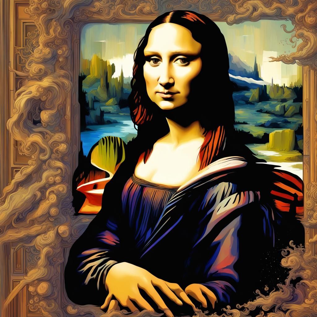 Mona Lisa in Abnormal Synchronized Chaos