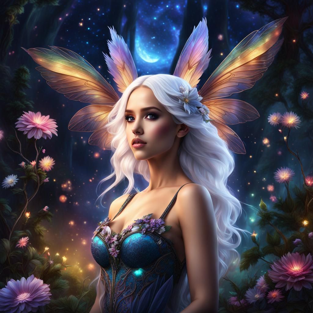Jessica Alba as a Cute Fairy in Enchanted Forest