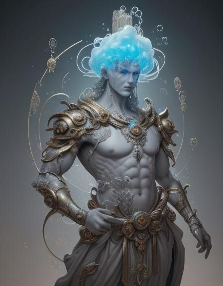 Science Fantasy God of Tools in Baroque Style