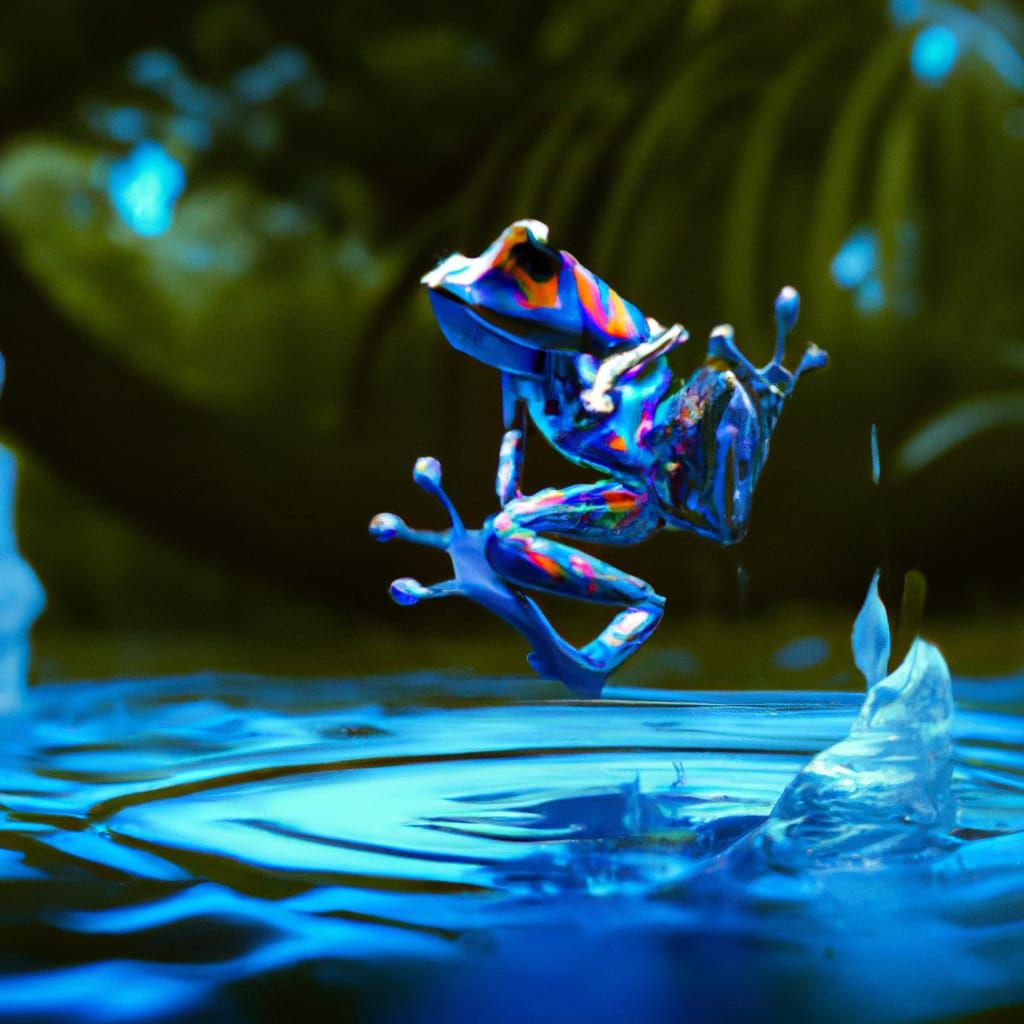 Fantastical Poison Dart Frog Matte Painting