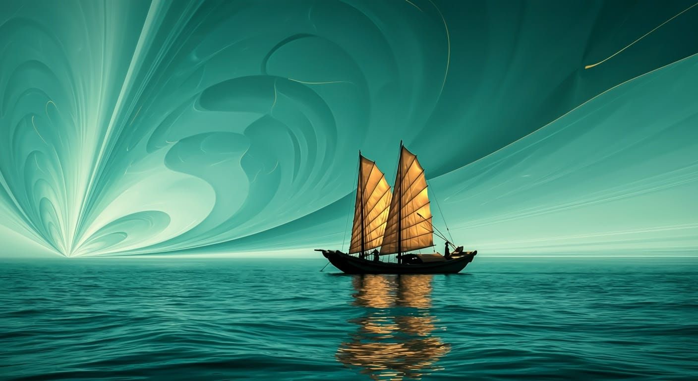 a Chinese fisherman on a skiff  with his friend the cormoran