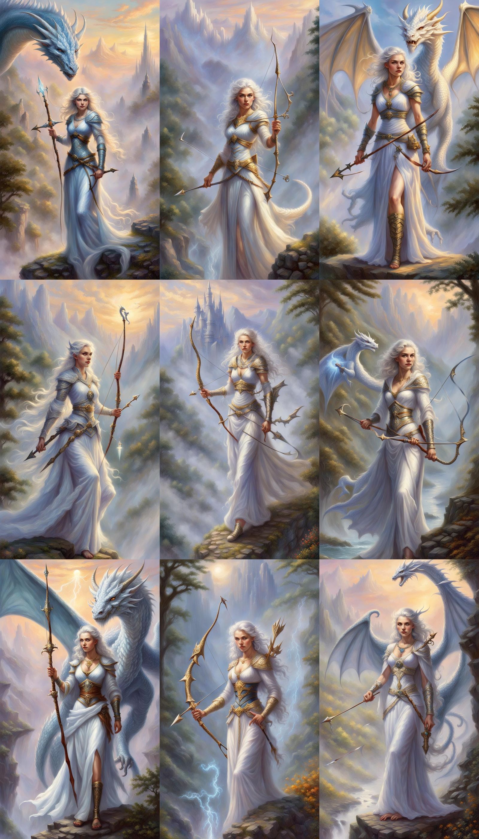 Fantasy Sorceress on a Journey in Ethereal Style