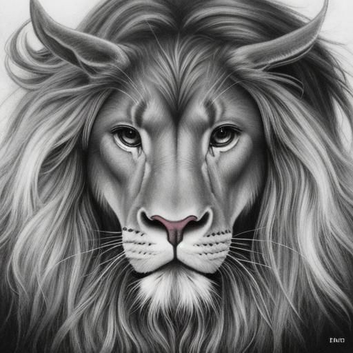 Anthropomorphic Tiger Cub with Arctic White Wolf