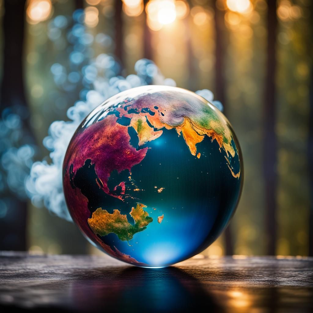 world globe a perfect sphere