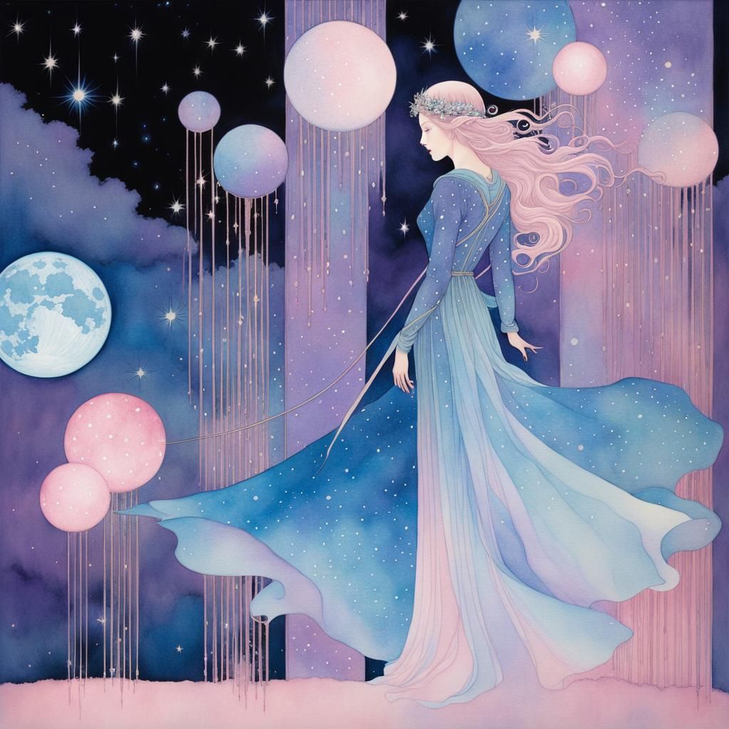 Ethereal Elven Fairy Tale in Watercolor