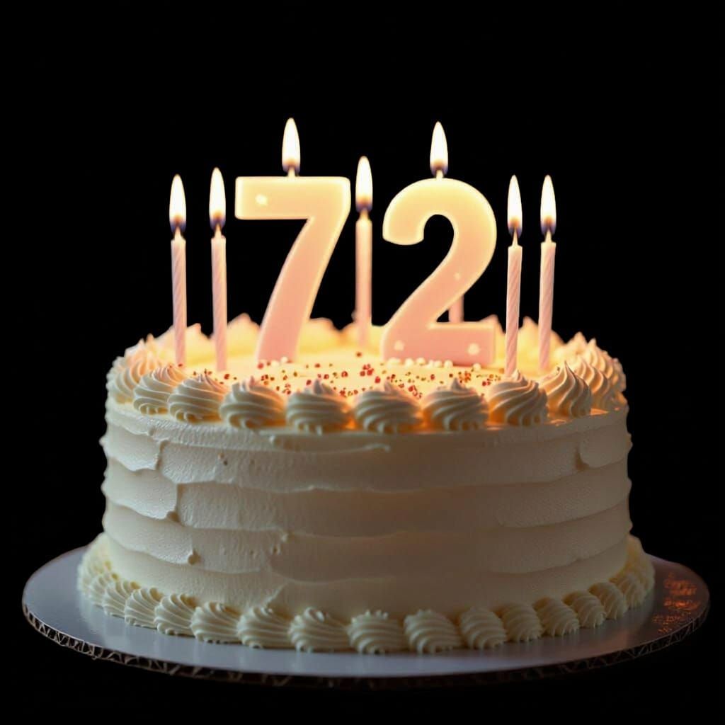 Birthday Cake for Larry: 72 Candles of Celebration