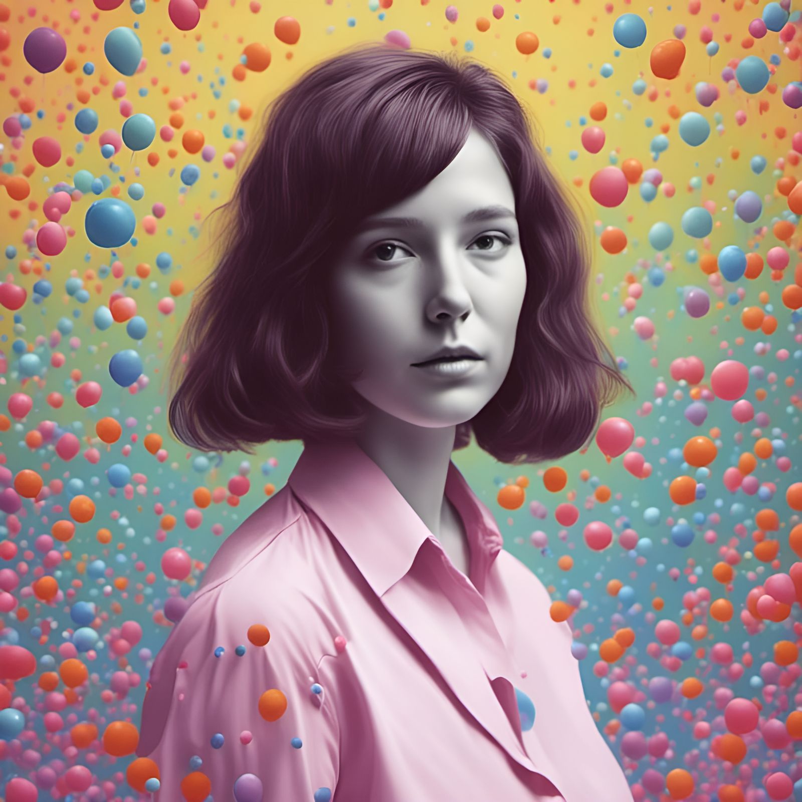 Striking Portrait with Enhanced Color Depth