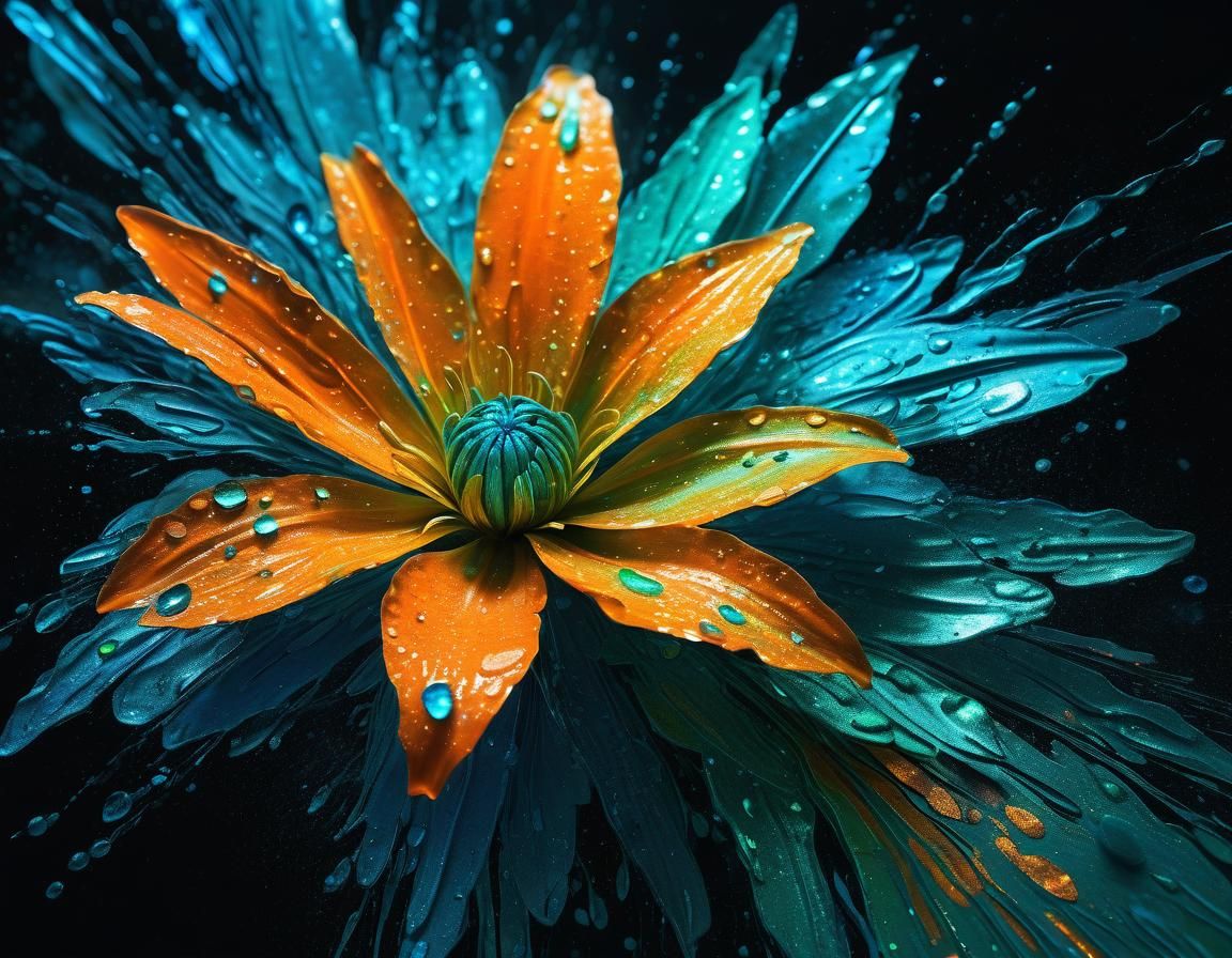 Ethereal Abstract Floral Art in Ultra HD