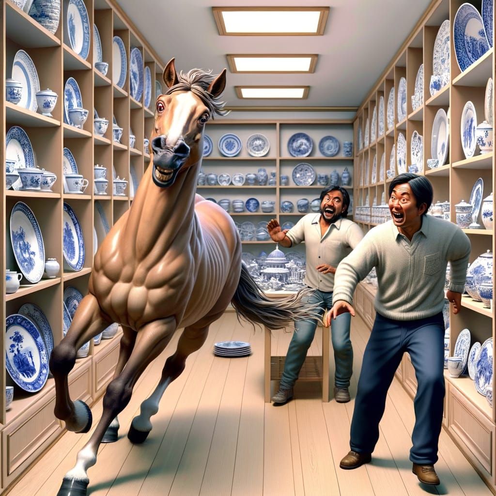 Tipsy Horse in a China Shop: Gentle Chaos