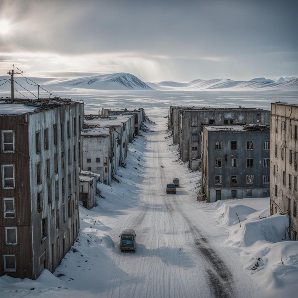 Abandoned Arctic Cityscape