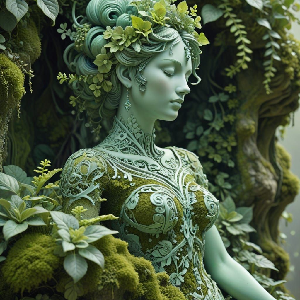 Emerald Tapestry: A Vibrant Fractal Scene