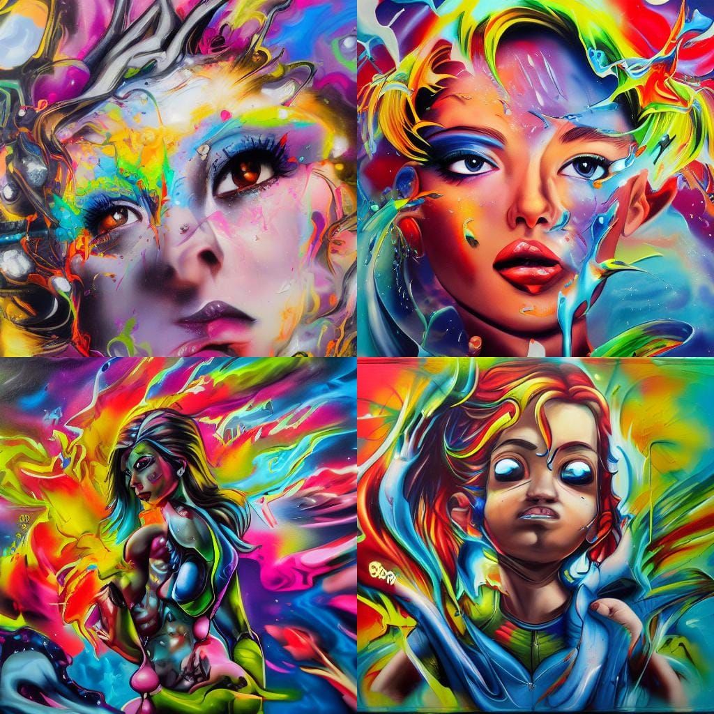 Candy God: Graffiti Art in Polychromatic Style